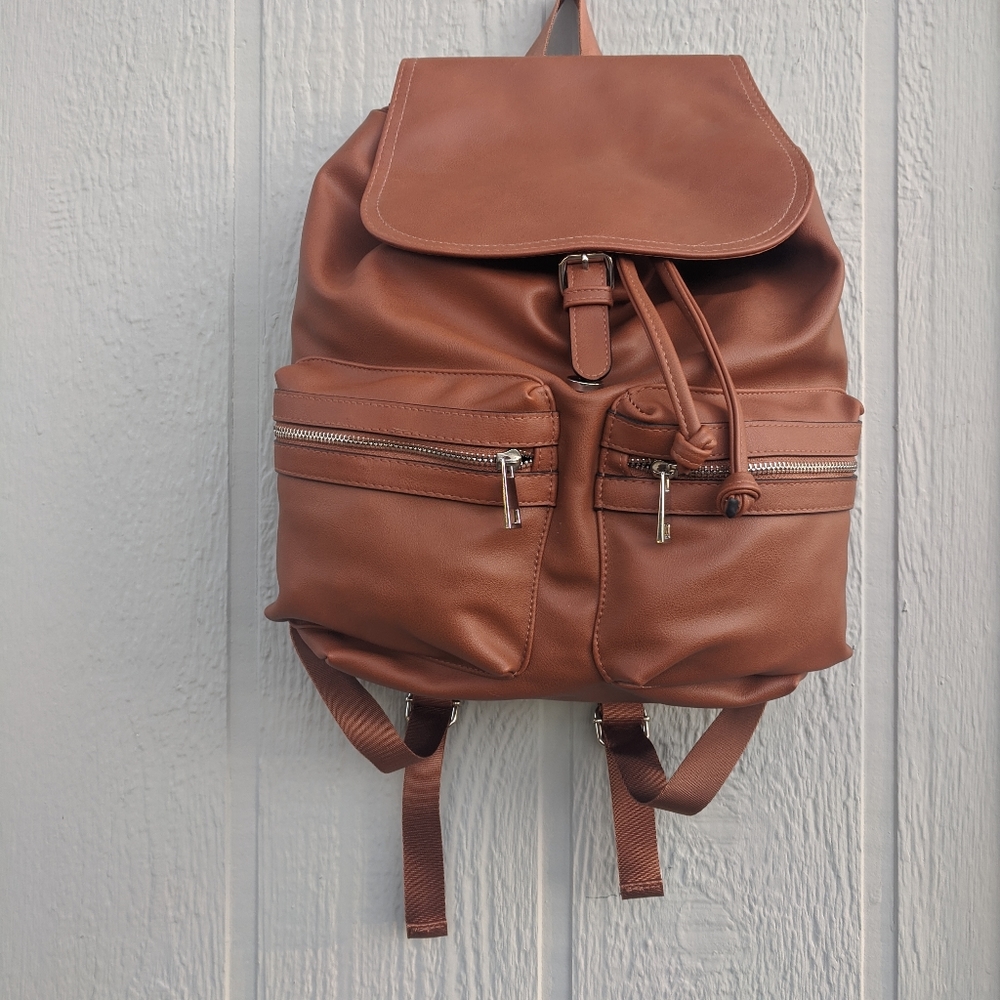 NOBO Cargo Faux Leather Backpack